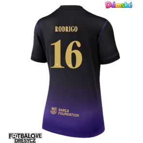 Barcelona Rodri Hernandez #16 Dámské Venkovní Dres 2026-27 Krátký Rukáv Barcelona Rodri Hernandez #16 Dámské Venkovní Dres 2026-27 Krátký Rukáv